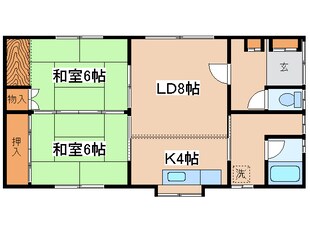 阿部ハイツ2の物件間取画像